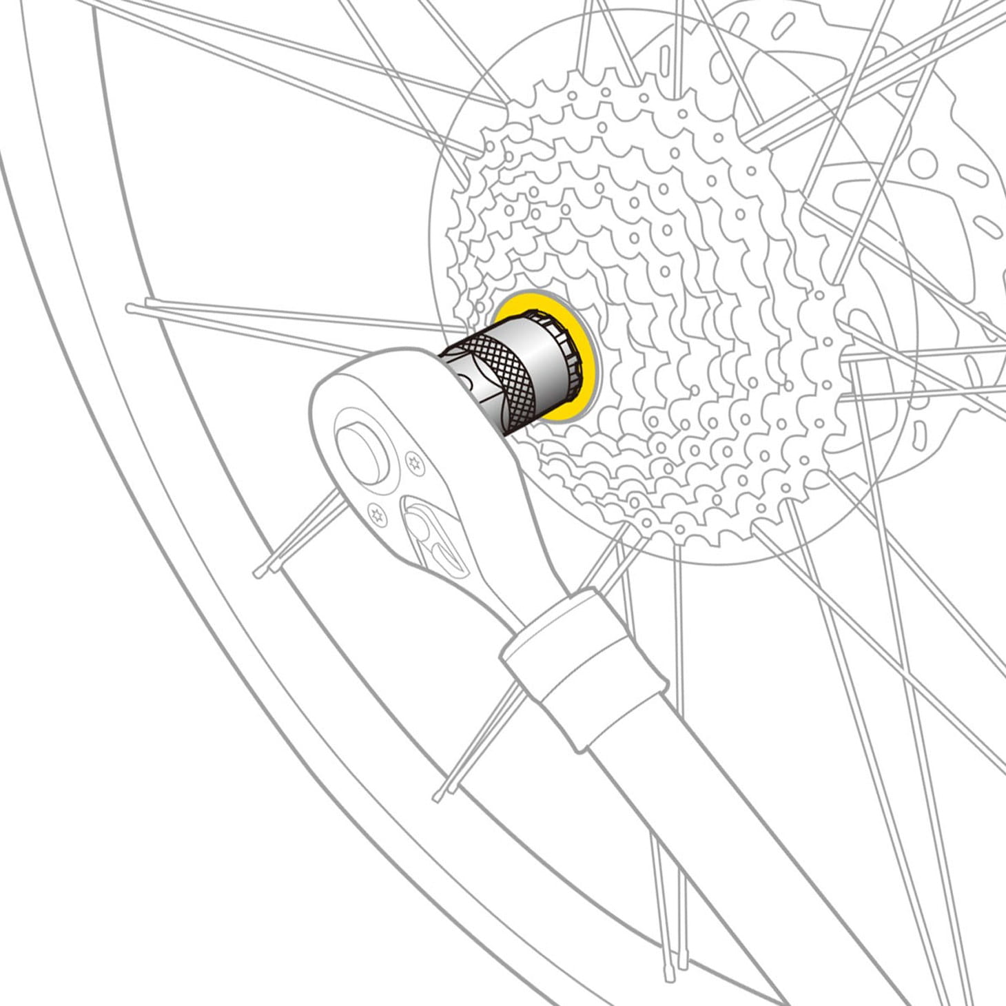 Topeak Freewheel Remover Kassettenabzieher für Shimano HG, SRAM, Center Lock