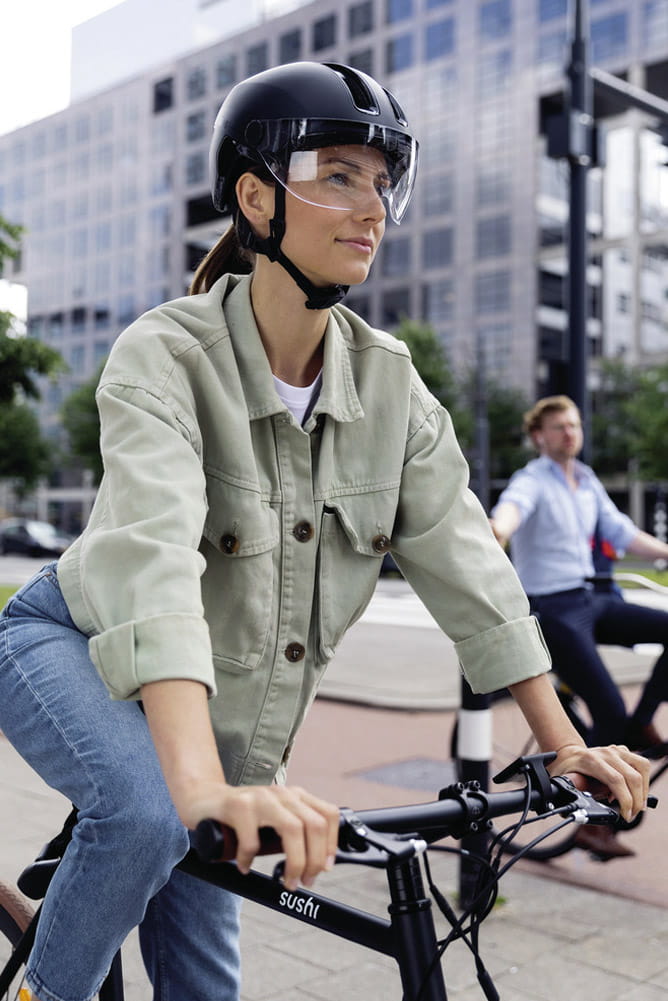 ABUS HUD-Y ACE Bike Helmet with Visor