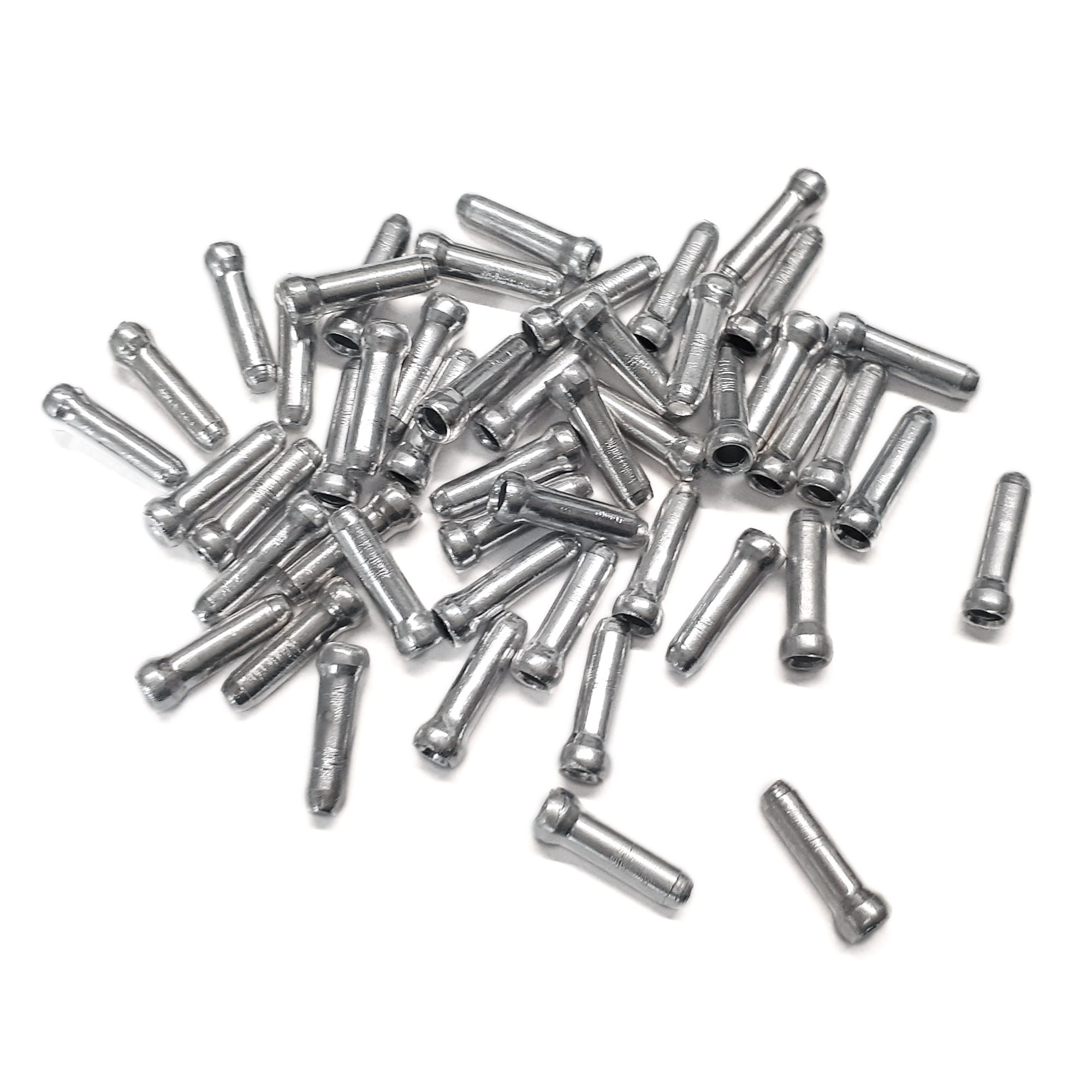 xlc-br-x09-endkappe-bremzug-schaltzug-silber-2 XLC BR-X09 Endkappe für Bremzug / Schaltzug Ø 1,5 - 1,8 mm Silber 50 Stück
