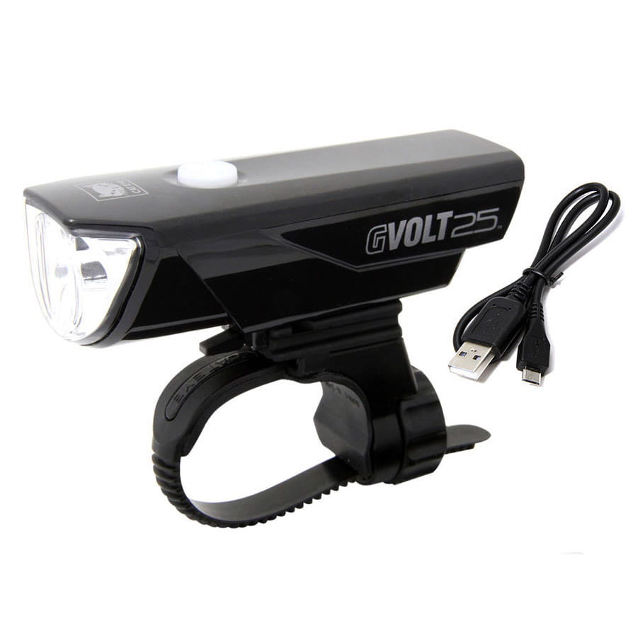 cateye-gvolt-25-frontlicht-001 Cateye Gvolt 25 LED Fahrradlicht mit StVZO HL-EL360G RC