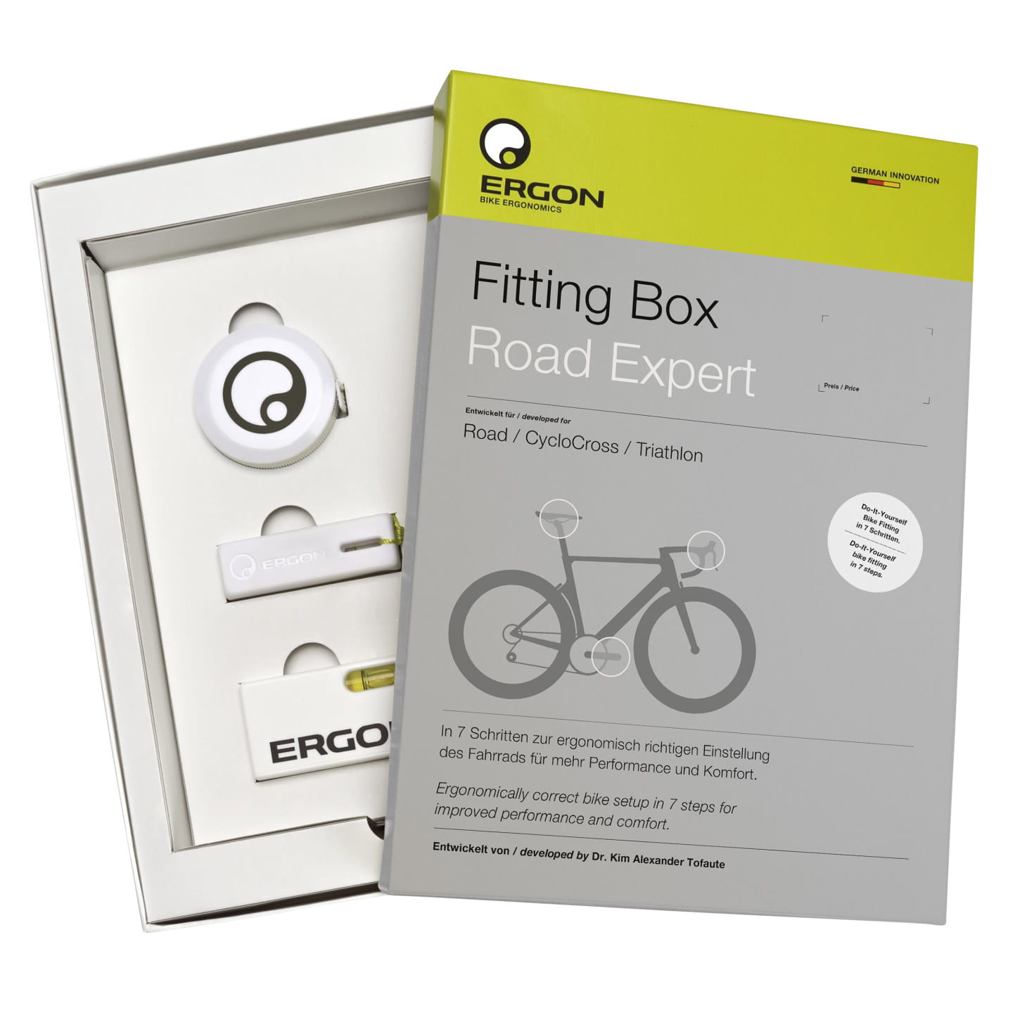 Ergon Bike Fitting Box Road Expert - Bike richtig einstellen