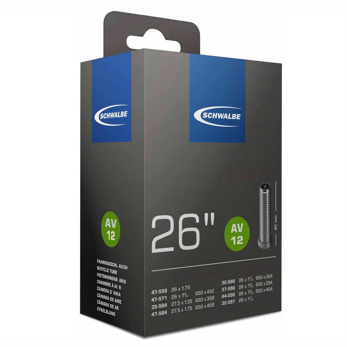 Schwalbe Schlauch AV12 für 26" Schwalbe Schlauch AV12 für 26"
