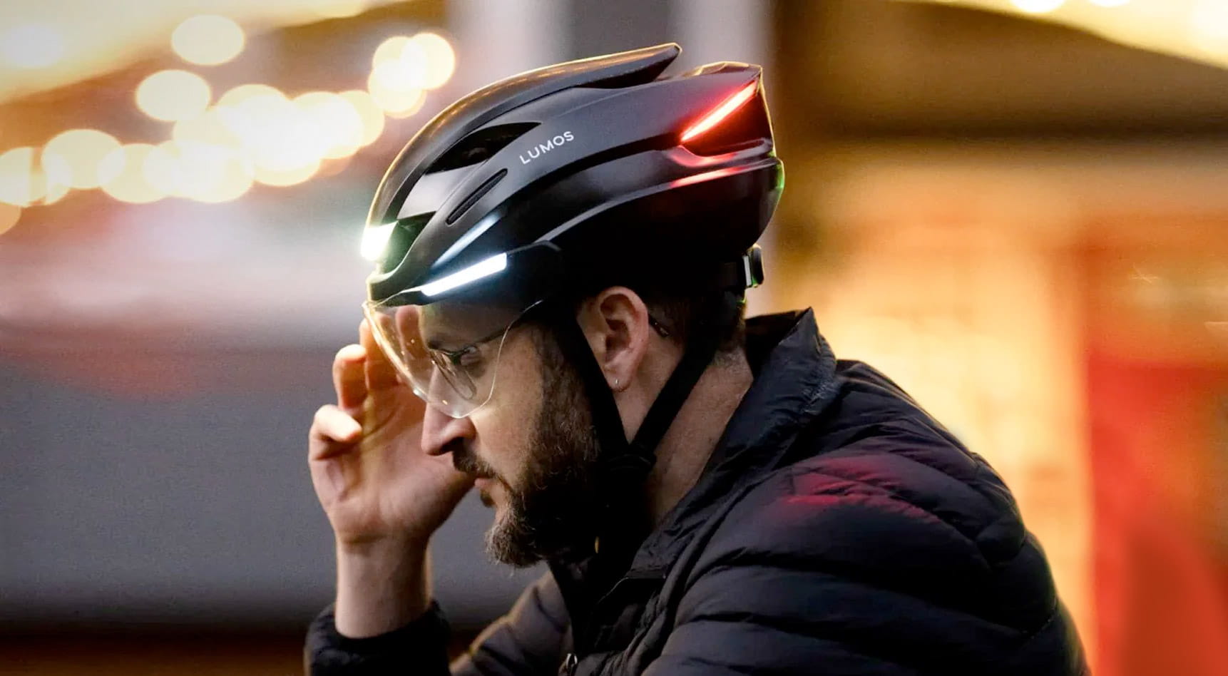 Fahrradhelm mit Blinkern