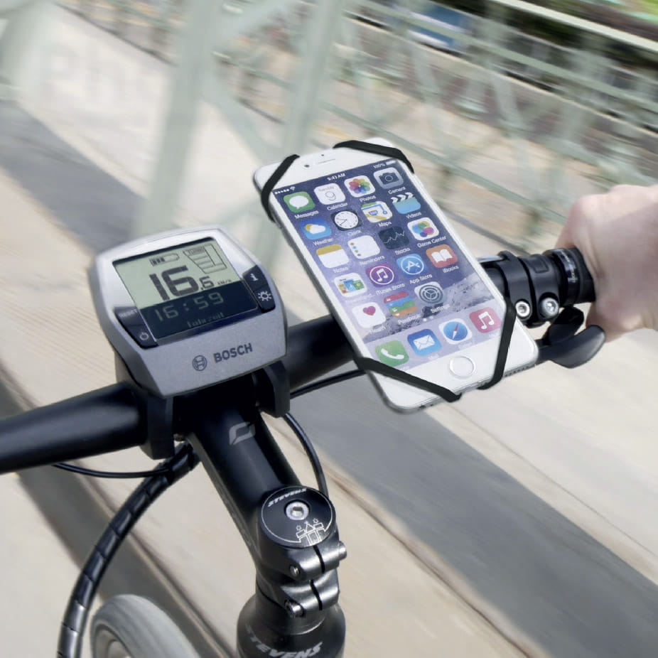 KlickFix PhonePad Quad Mini Fahrrad Smartphone Halterung