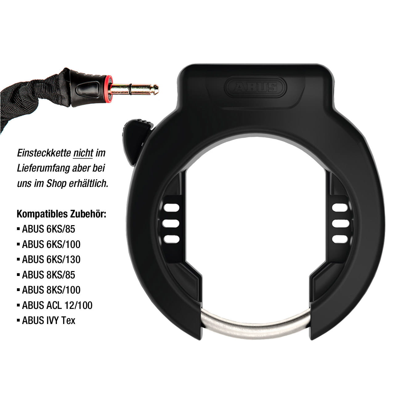 ABUS 4750 XL Amparo Frame Lock Black