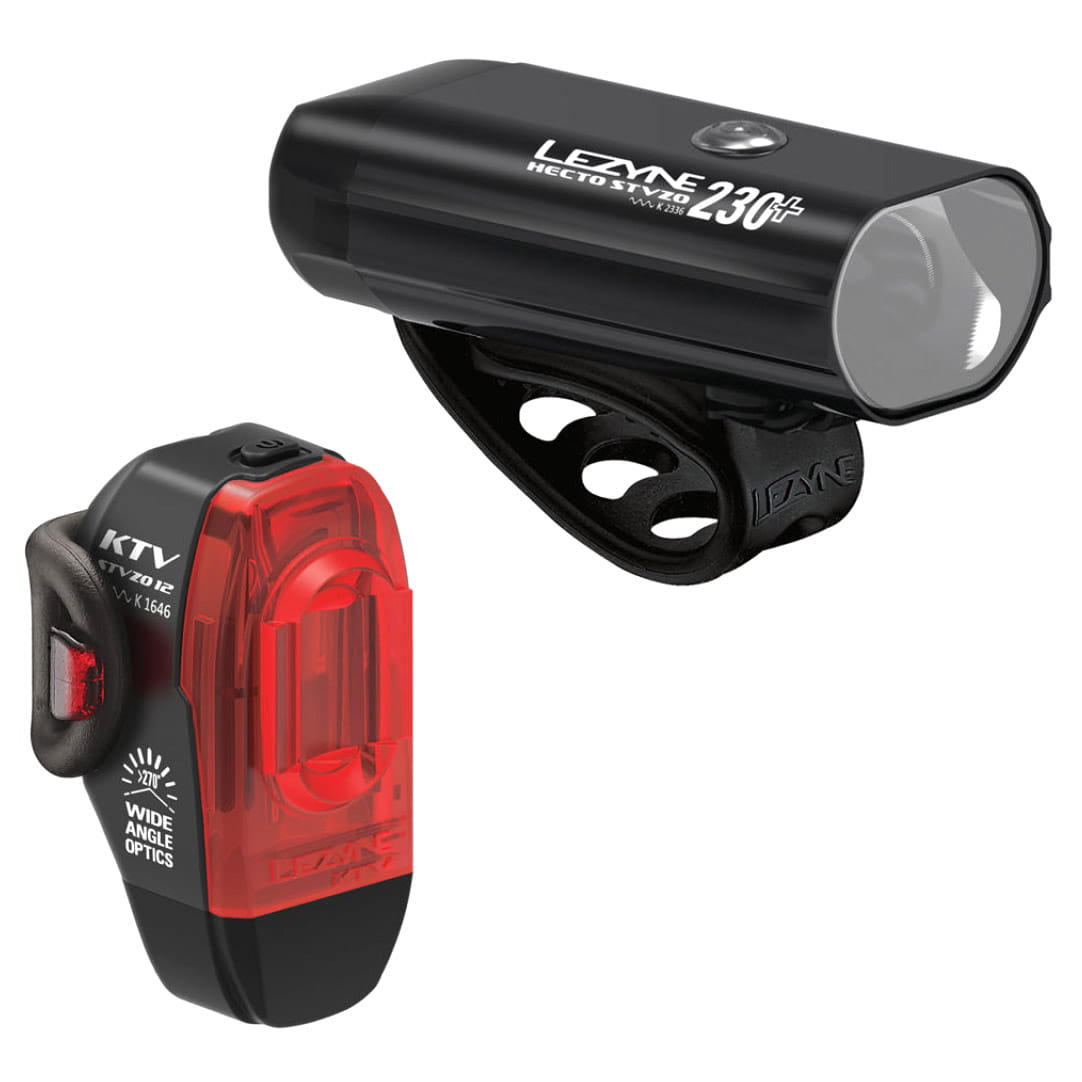 Lezyne Hecto 230+ / KTV StVZO Beleuchtungsset Lezyne Hecto 230+ / KTV StVZO Beleuchtungsset