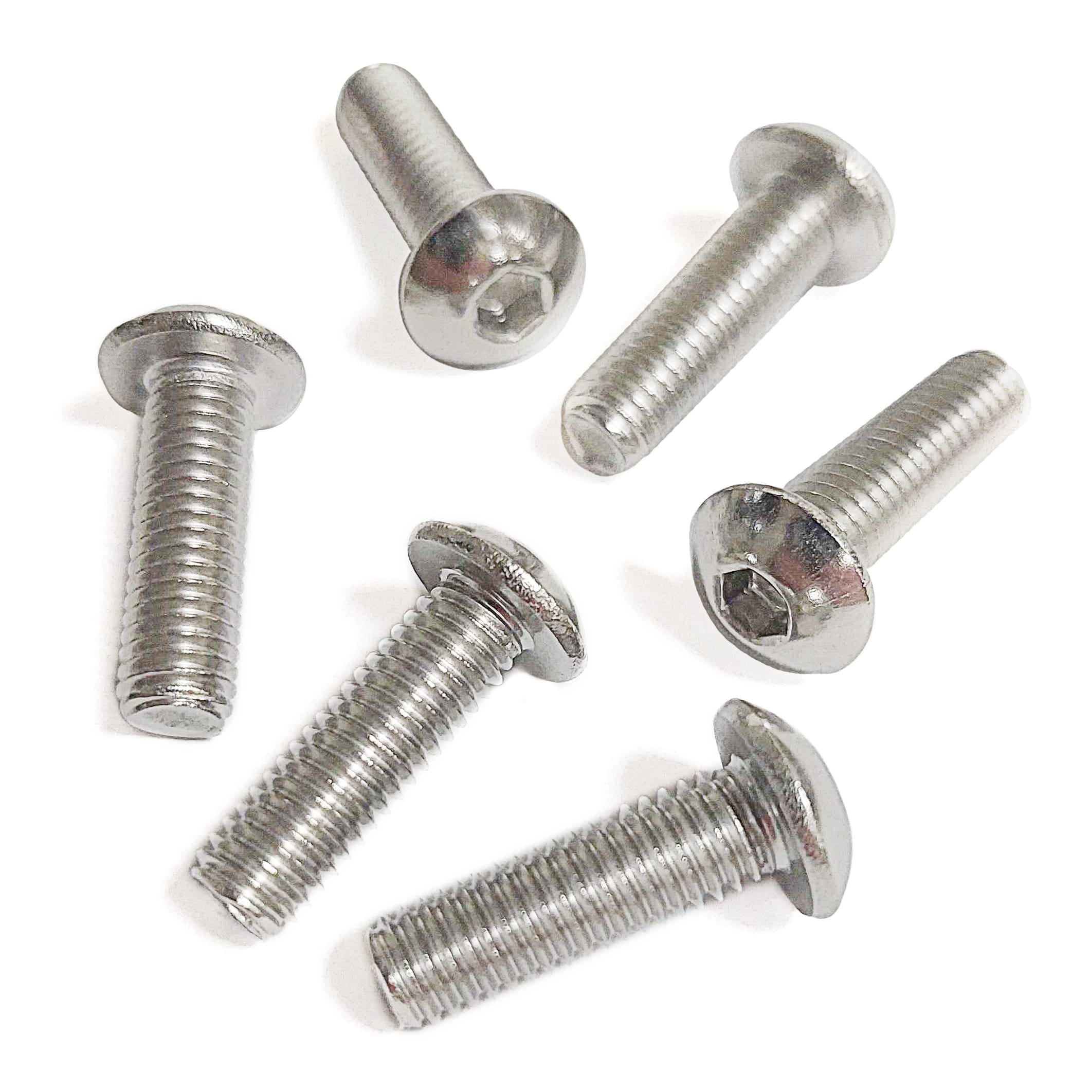 Linsenkopfschrauben M5 Edelstahl 12, 14, 16, 20 mm (6 Stück) Linsenkopfschrauben M5 Edelstahl 12, 14, 16, 20 mm (6 Stück)