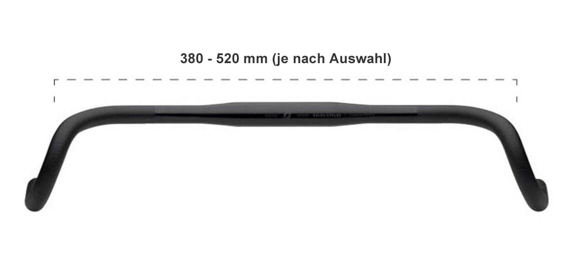 Salsa Cowchipper Drop Lenker 31.8 mm Aluminium black