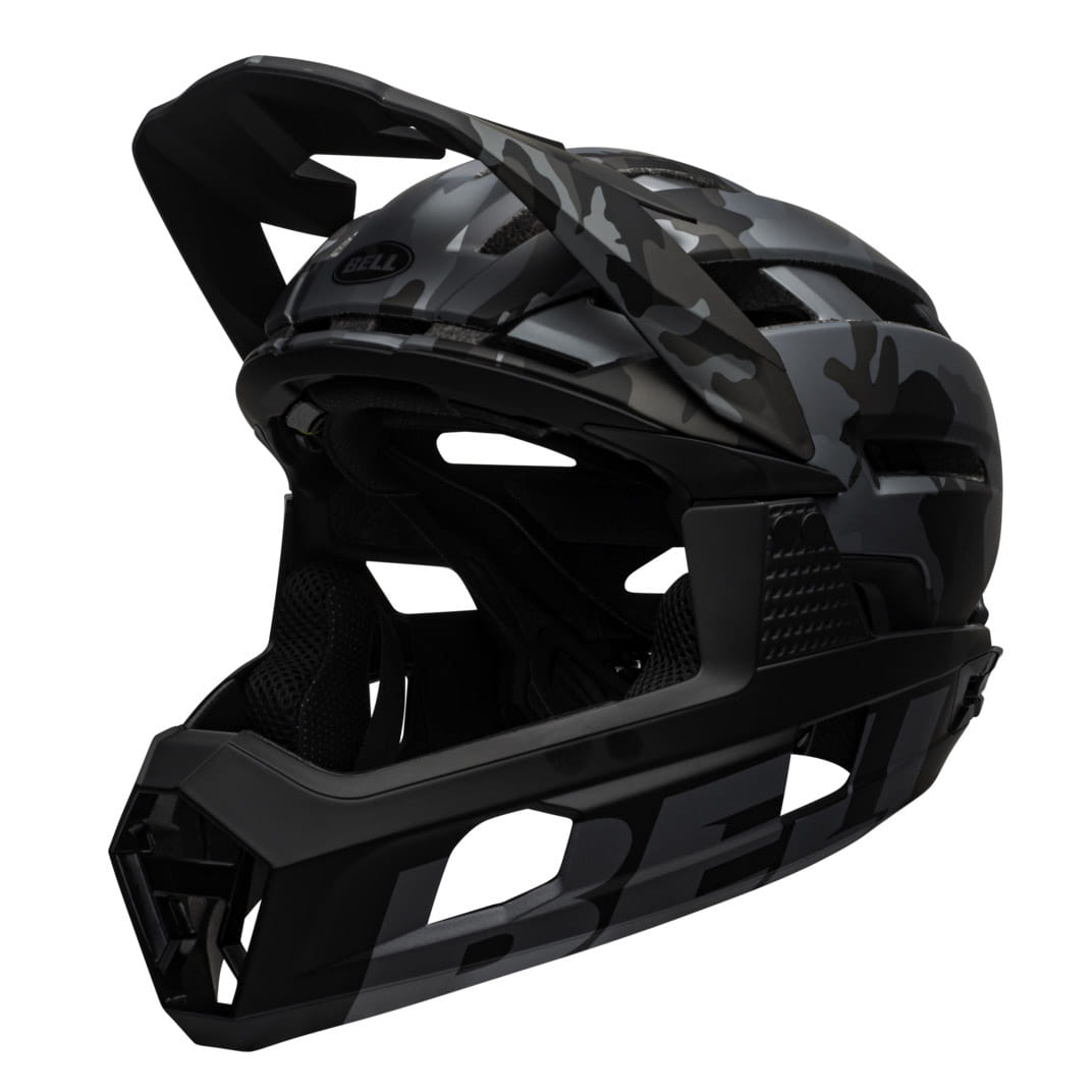 Bell Super Air R Spherical Mips Fullface Helmet with detachableem Kinnbügel