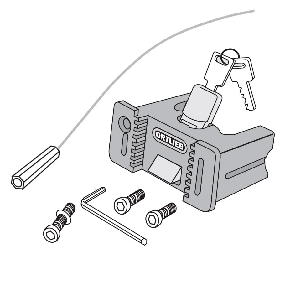 Ortlieb E164 Handlebar Mounting-Set Ultimate5 Lenkerhalter