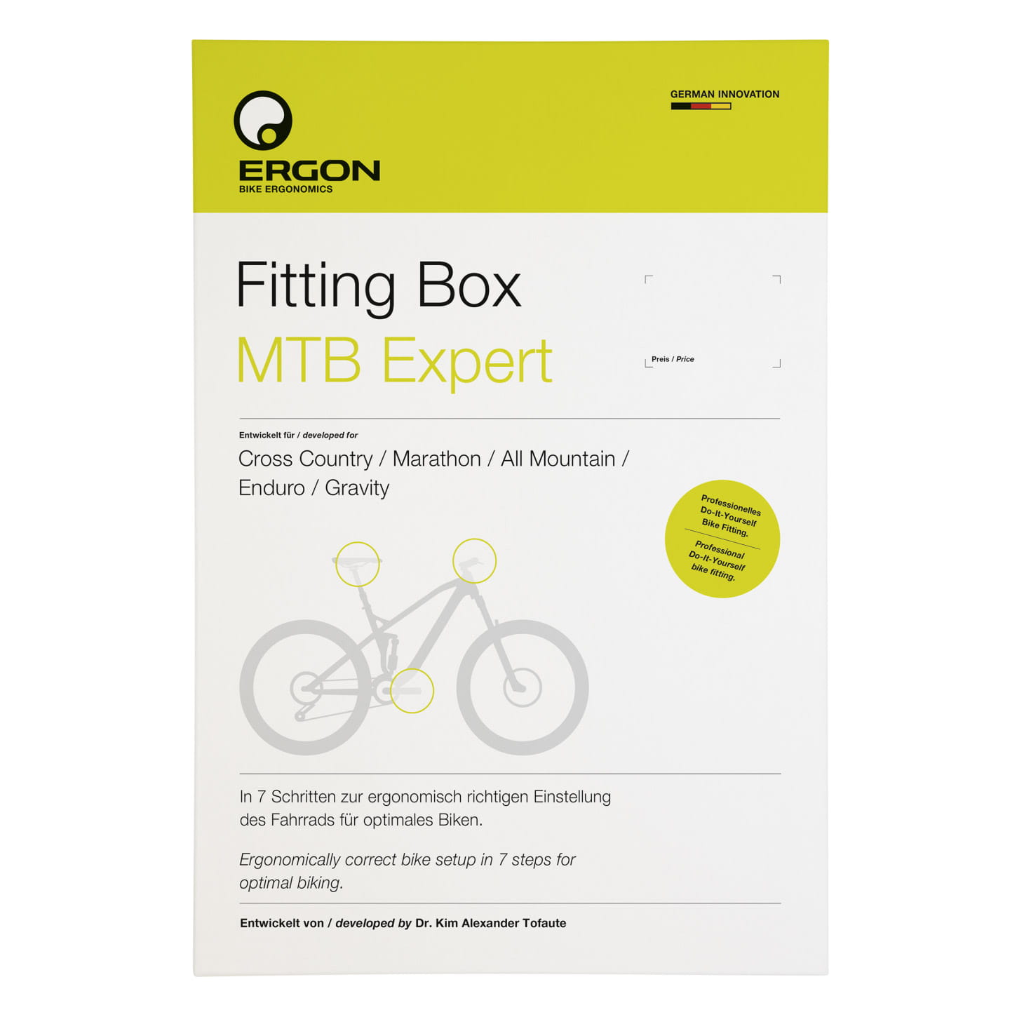 Ergon Bike Fitting Box MTB Expert Fahrrad richtig einstellen