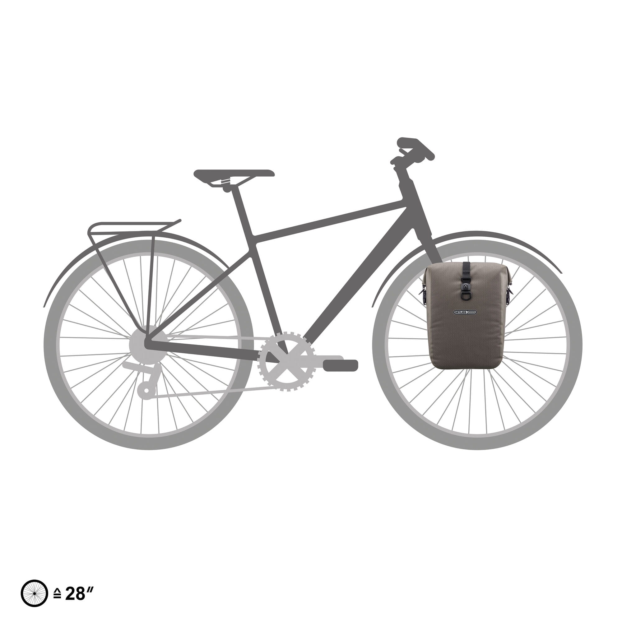 Ortlieb Gravel Pack Dark Sand am Lowrider Ortlieb Gravel Pack Dark Sand am Lowrider