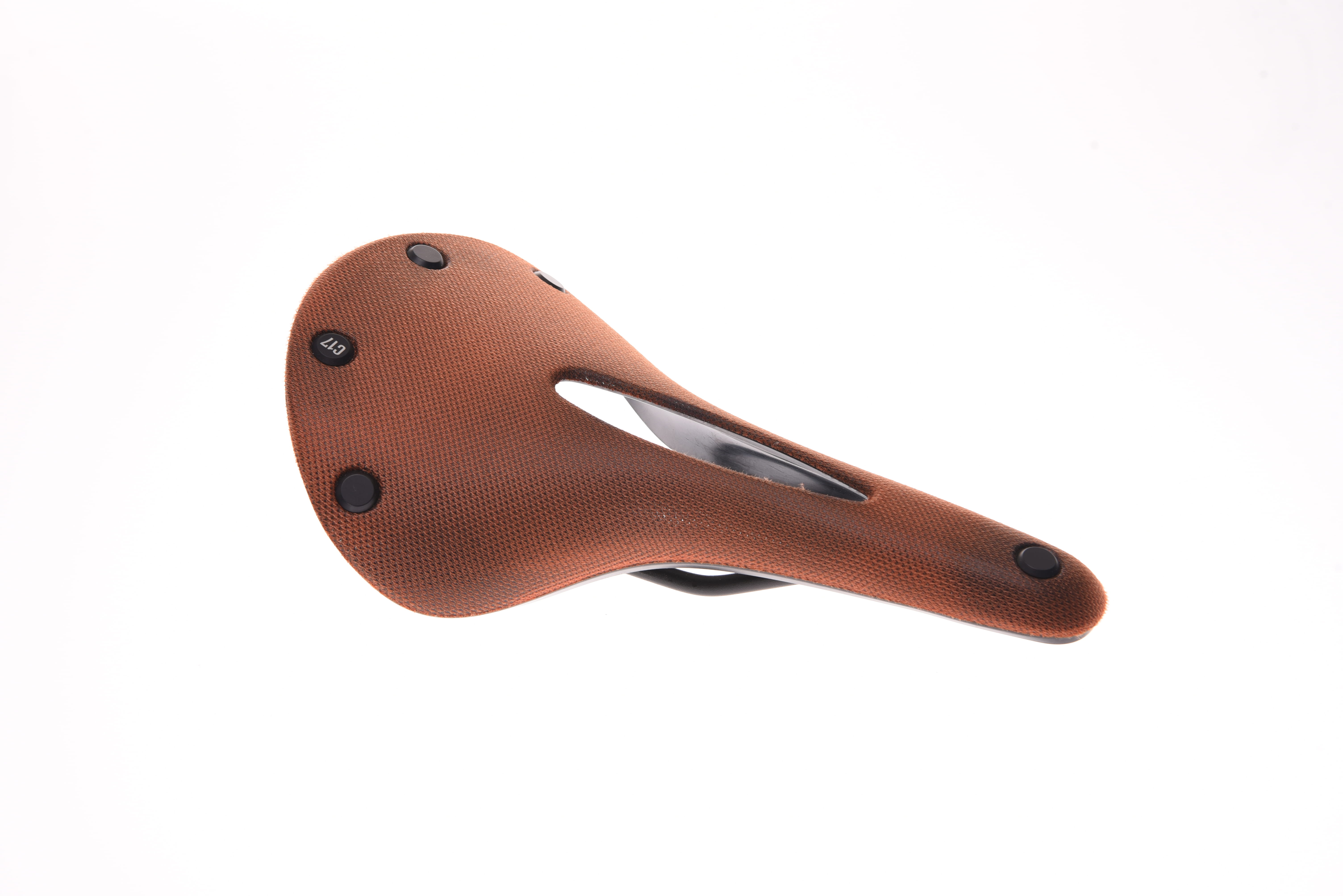 Brooks C17 Carved Cambium Sattel - Orange (B-Ware)