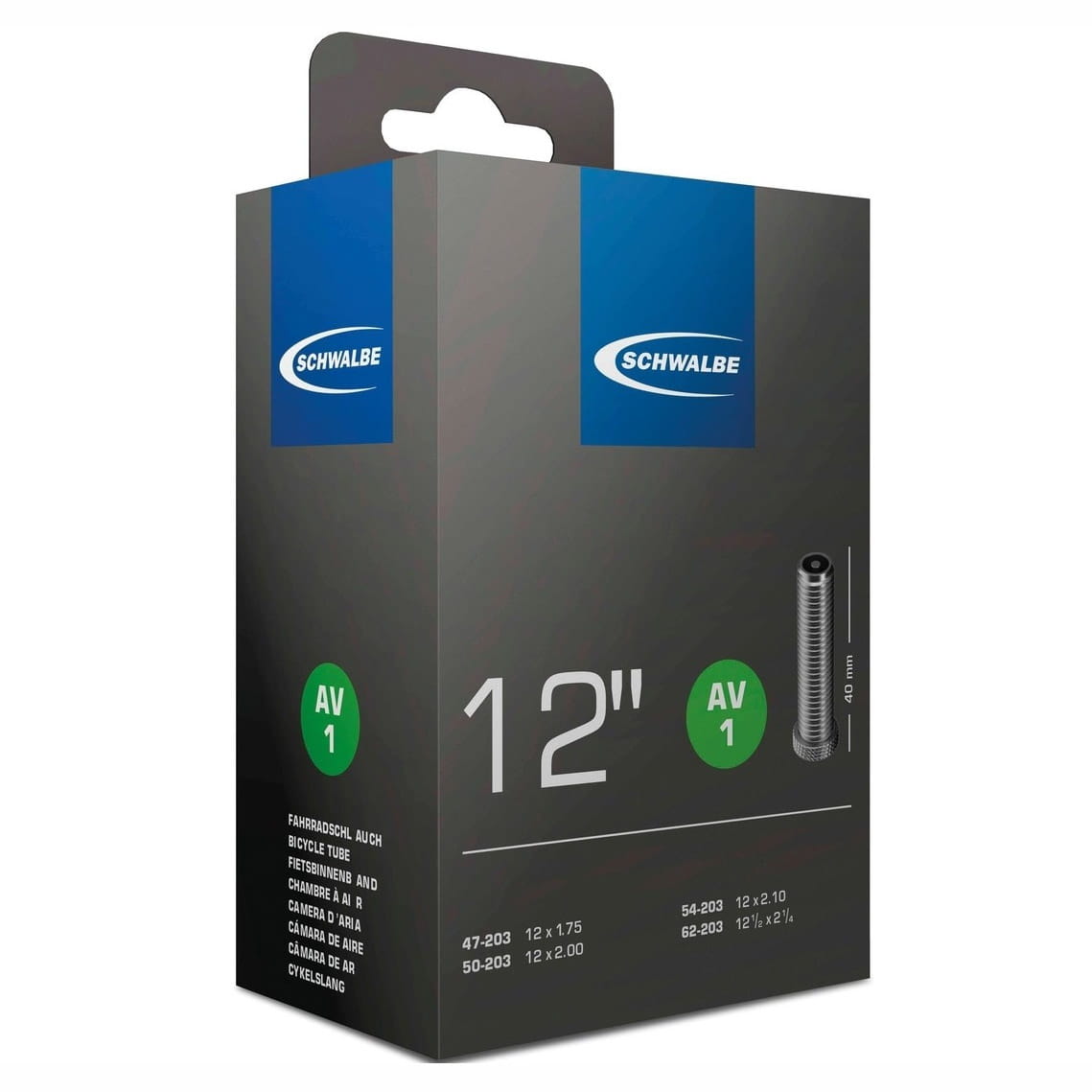 Schwalbe Bicycle Tube 12" - AV1 Schwalbe Bicycle Tube 12" - AV1