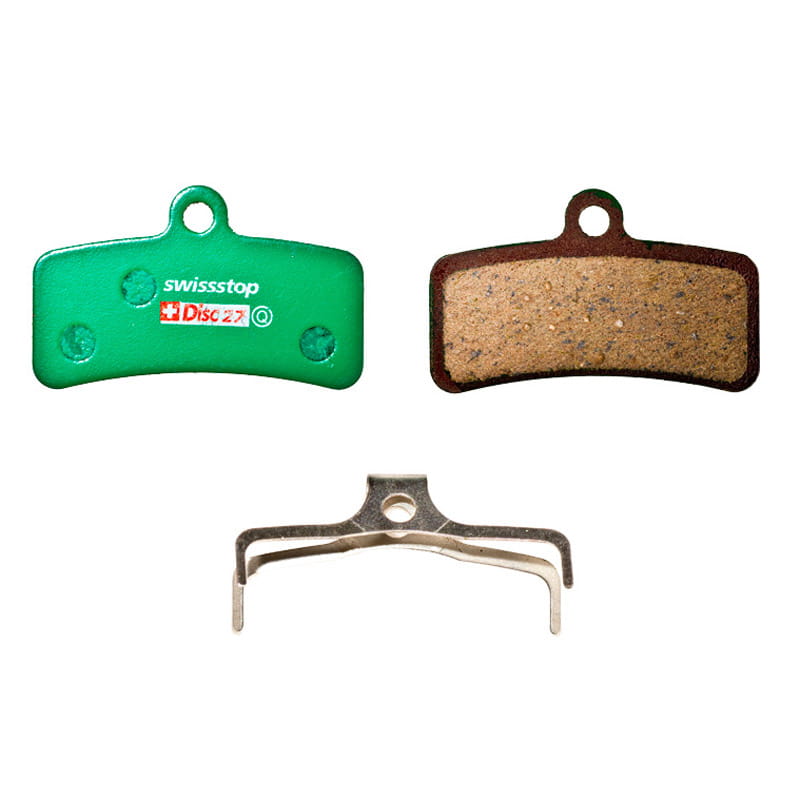 swissstop-disc27c-bremsbelaege SwissStop Disc 27 C Bremsbeläge organisch für Shimano Saint / Zee / XT, TRP Quadiem, Tektro
