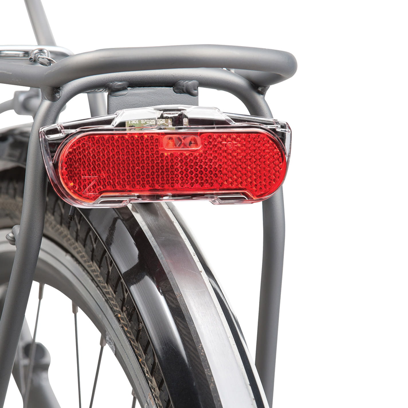 AXA Slim Steady Rücklicht für Gepäckträger Dynamo und E-Bike kompatibel 50/80 mm