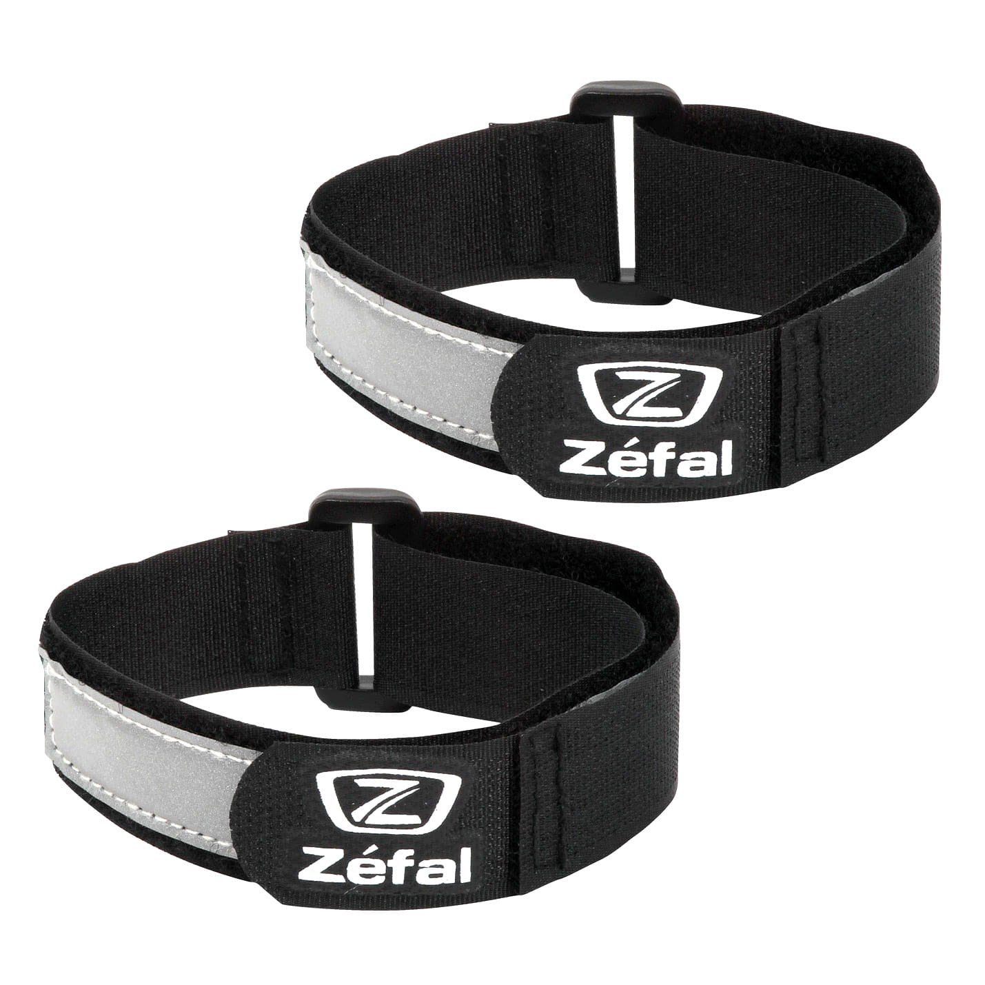 Zefal Doowah Hosenband Schwarz mit Reflexstreifen 2 Stück