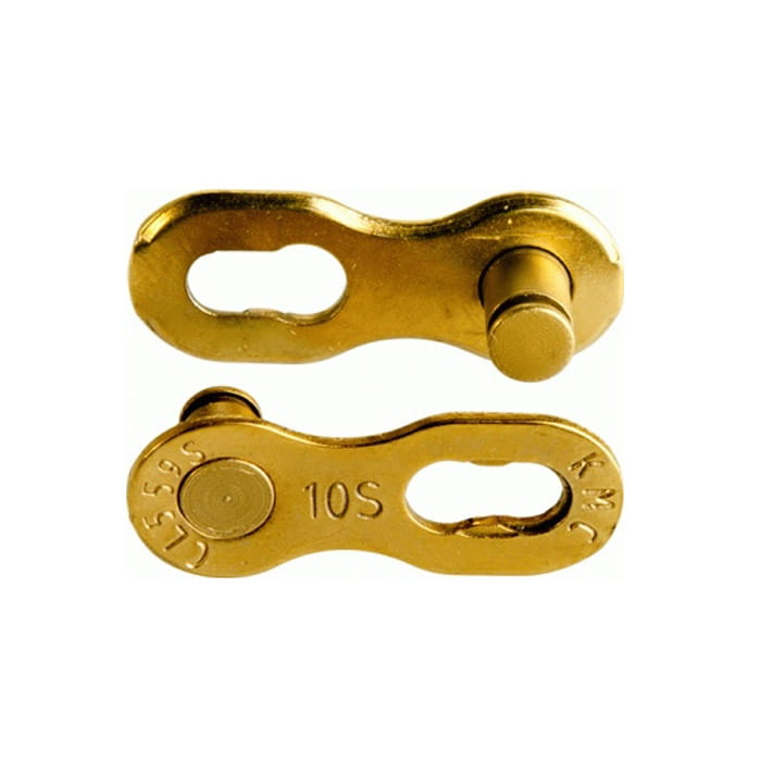 KMC MissingLink 10R Ti-N Gold Chain Lock reusable 10-speed (2 Stück)