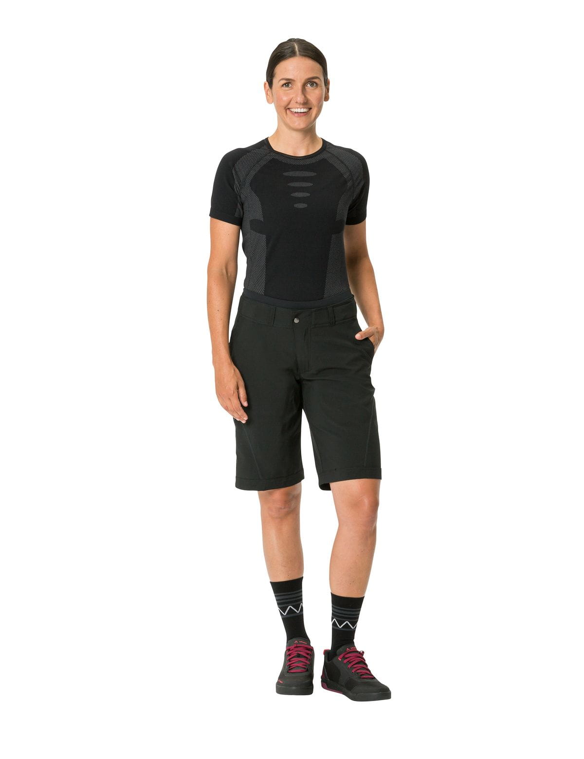 VAUDE Womens Ledro Shorts Bike Shorts with herausnehmbarer Innenhose