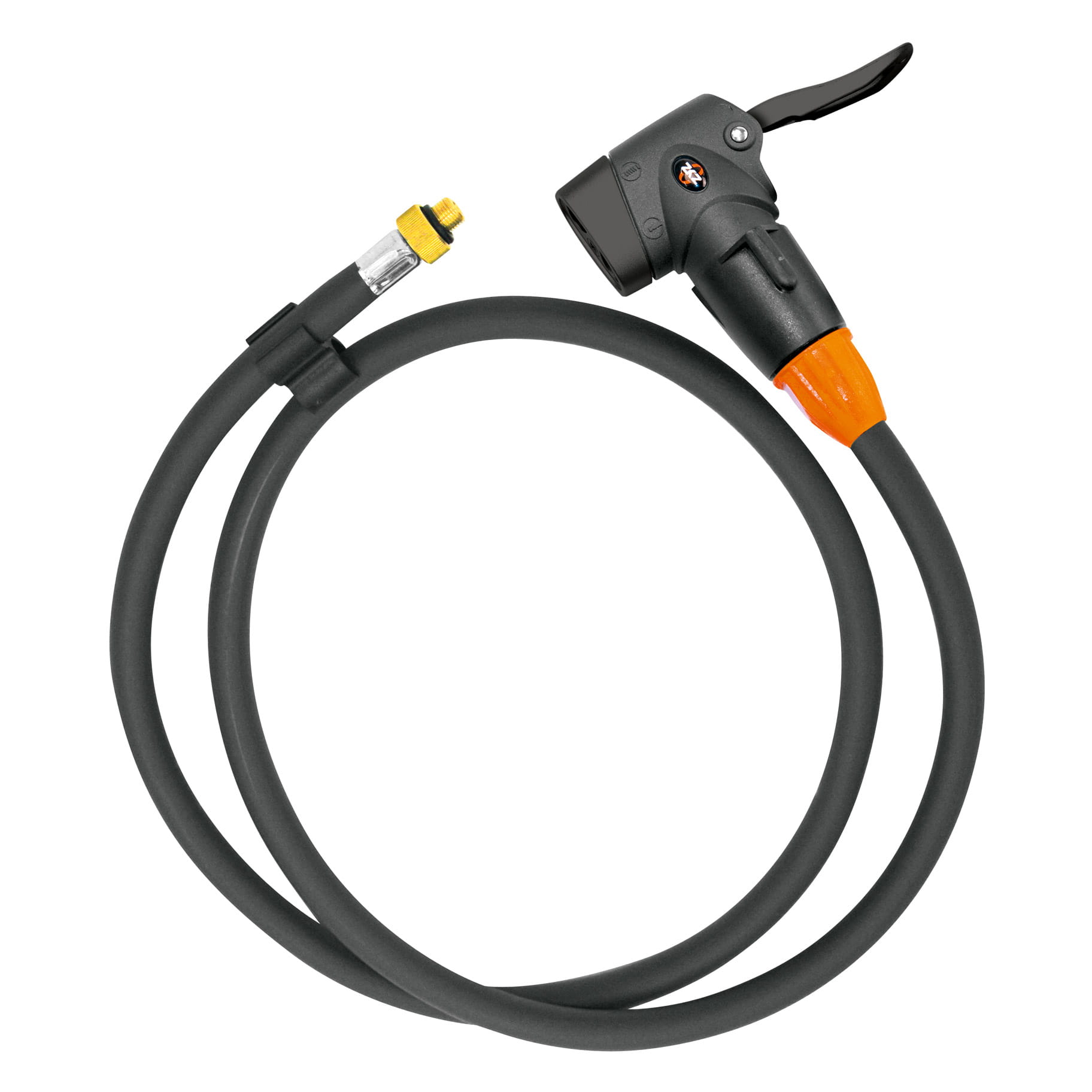 sks-10132-hose-multi-valve SKS Pumpenschlauch Rennkompressor 10132 with MULTI-VALVE Ventilkopf