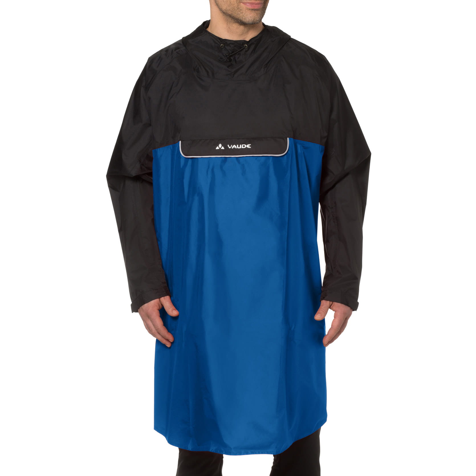 vaude-valero-poncho-fahrrad-regenponcho-blau-front-model