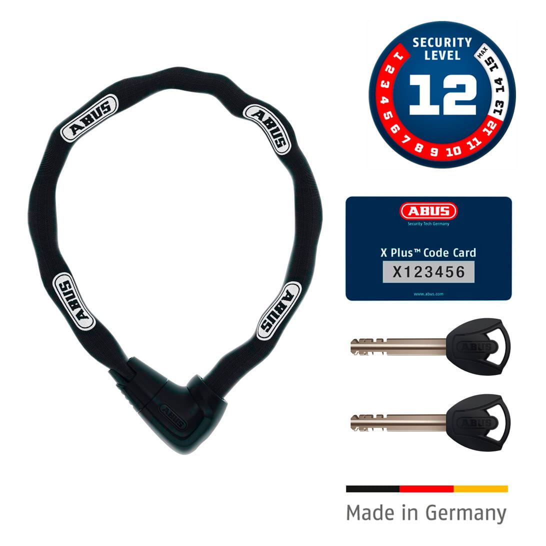 ABUS Steel-O-Chain XPlus 9809K Chain Lock (Custom Order, Plus Code required)