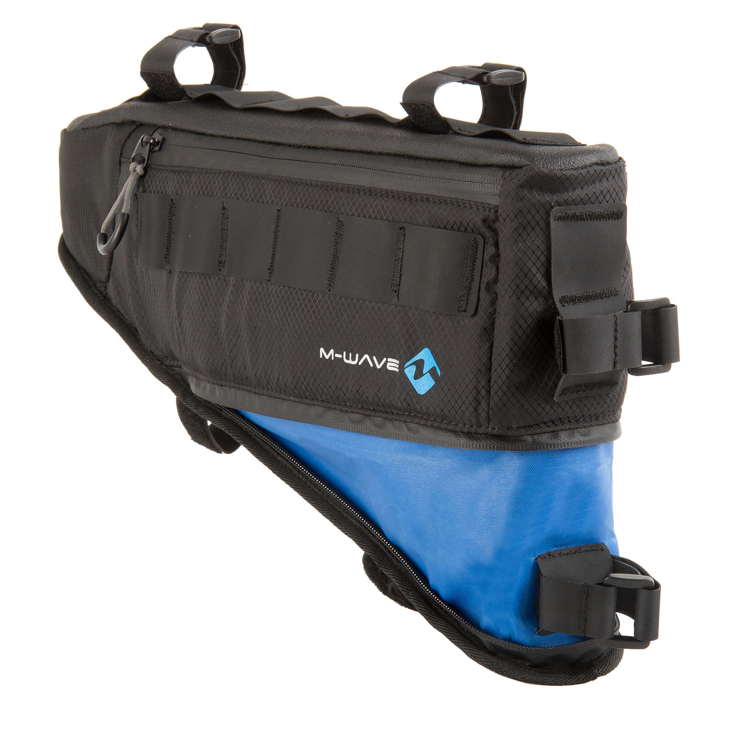 M-WAVE BP Triangle Frame Bag Black/Blue 4.2L (42 cm)