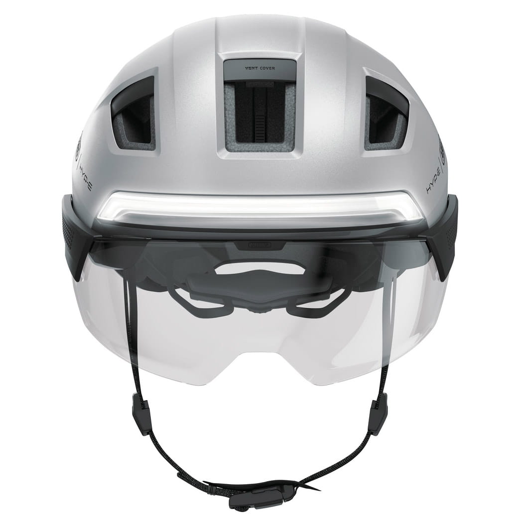 ABUS HYP-E Blace vorne Gleam Silver ABUS HYP-E Blace vorne Gleam Silver