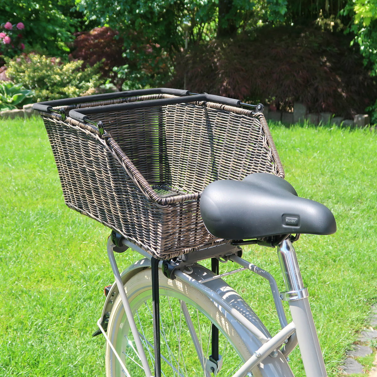 Basil Cento Rattan Look Fahrradkorb MIK Racktime kaufen / / online CarryMore Gepäckträger