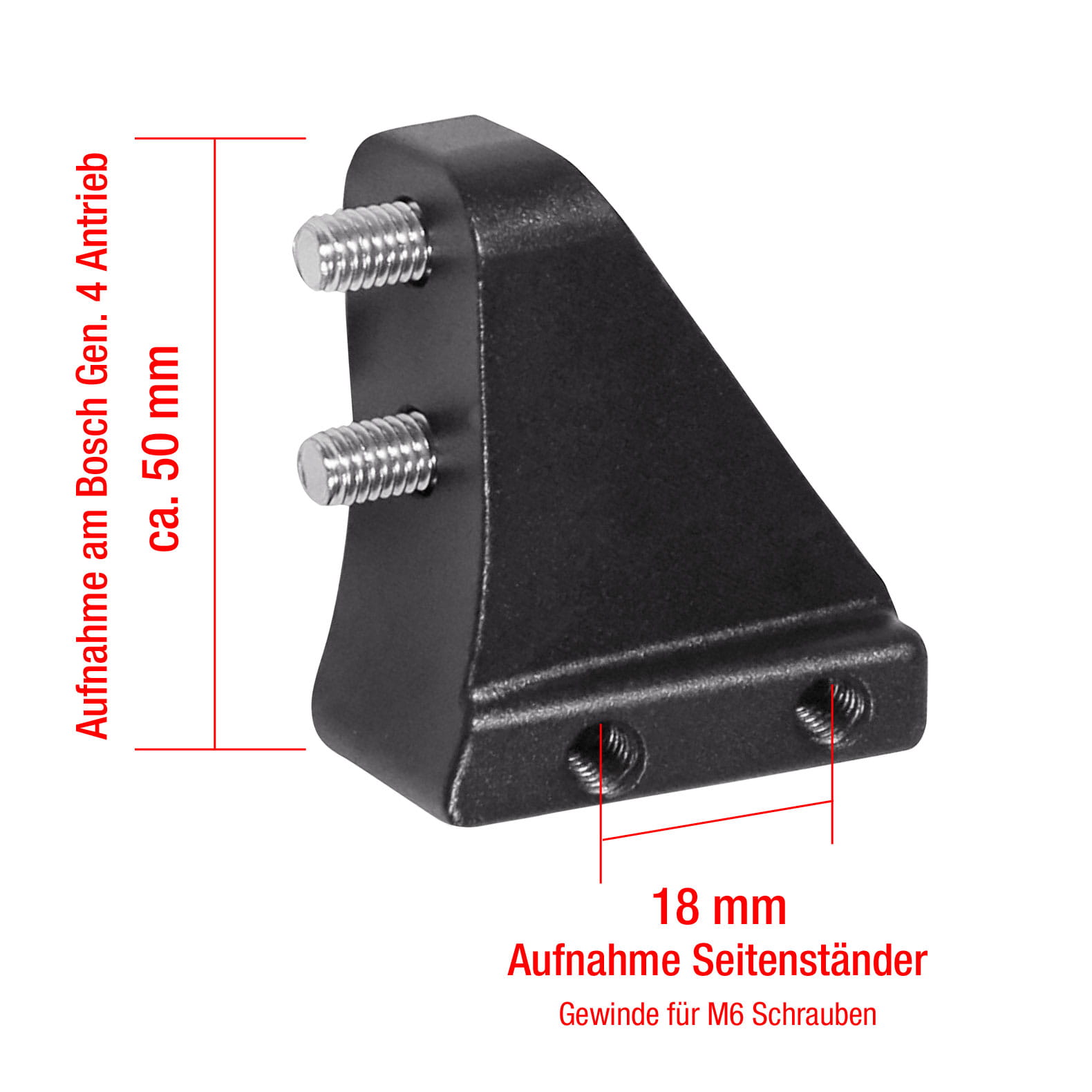XLC KS-X07 Seitenständer Adapter Platte für Fully Haibike Bosch Gen. 4  online kaufen