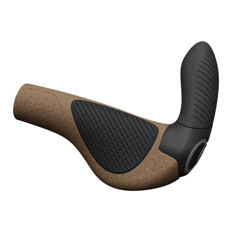 Ergon GP3 BioKork Fahrradgriff - Ergonomisch, Kork-Oberfläche, Verstellbares Barend, Für Komfort & Lenkpräzision