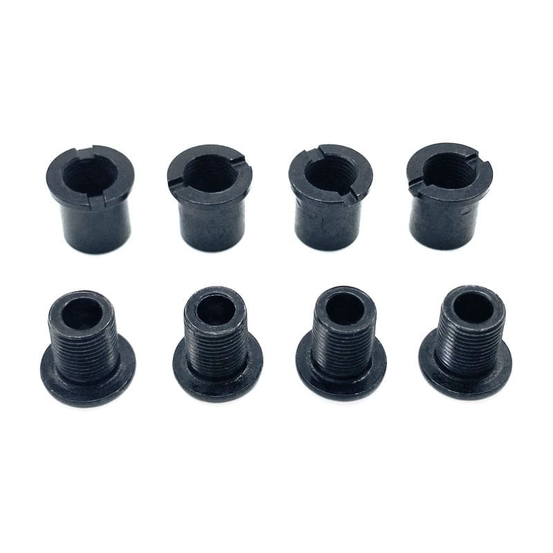 FSA Viti Per Corona EBike, Set Da 8 Pezzi Autobloccanti (nero, Per 2 Corone)