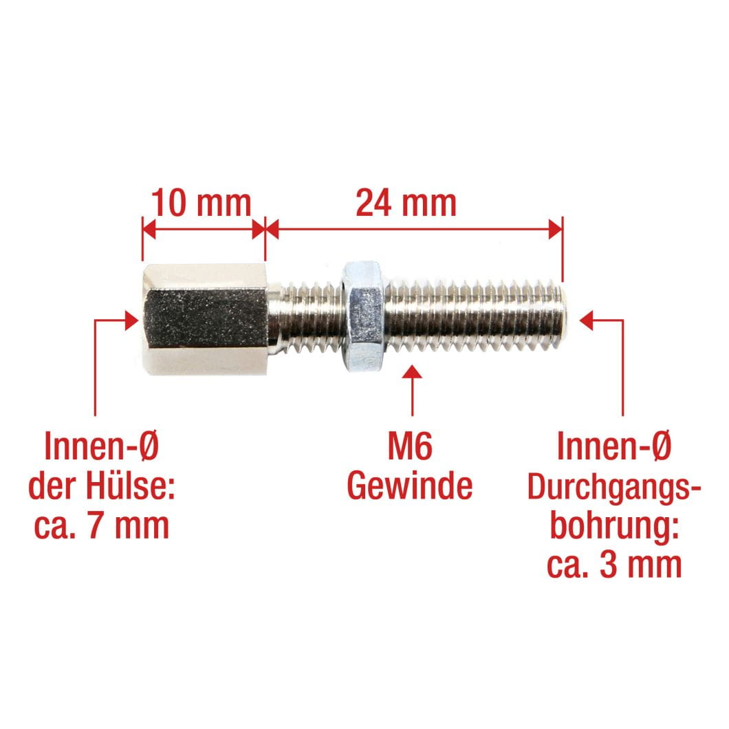 50 M6-1.0 Sechskantschrauben - Karosserieschrauben Für Stoßstangen & Abdeckungen