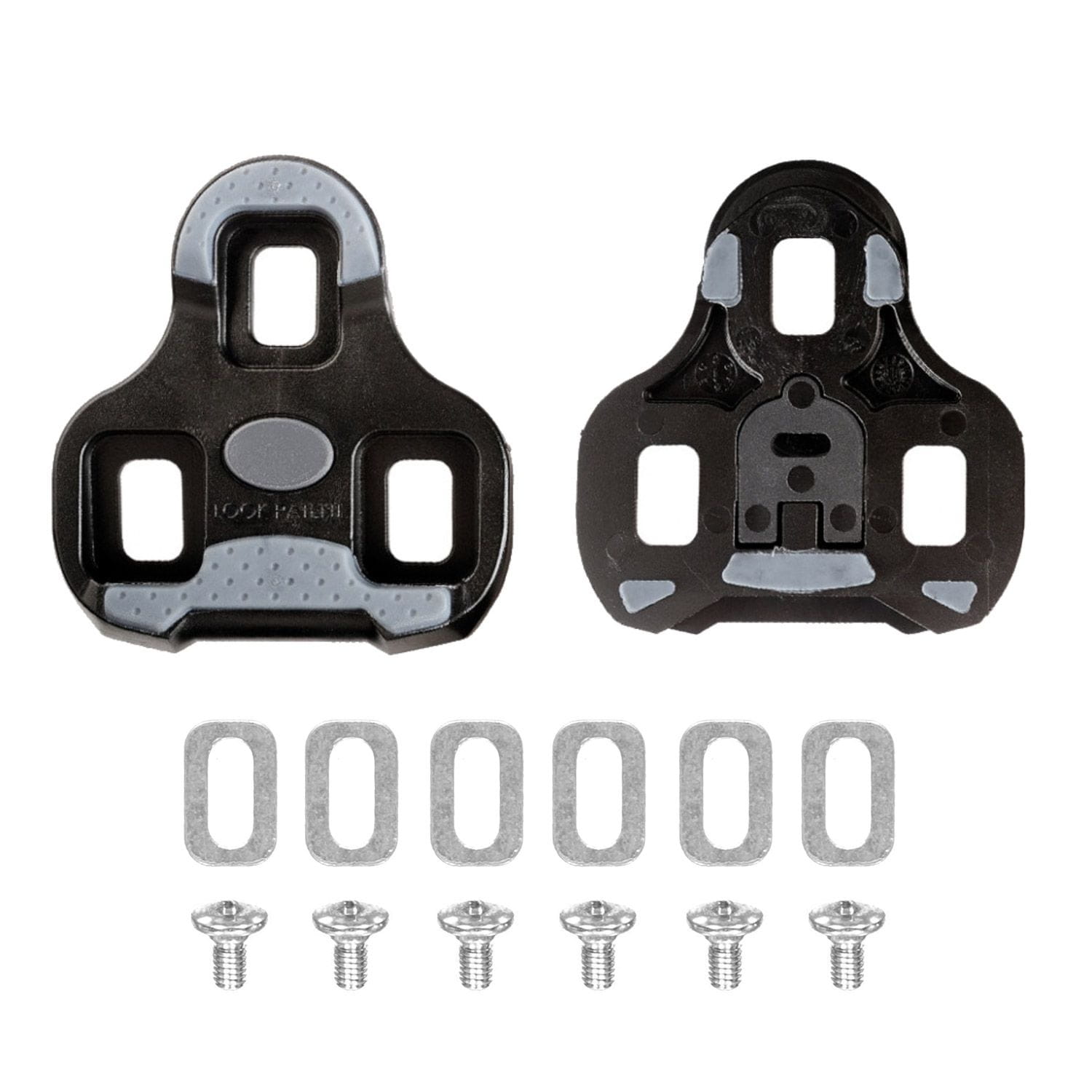Look Keo Klickpedal-Cleats Im 2er-Set - Graue Fahrradstollen Mit Anti-Rutsch-Grip