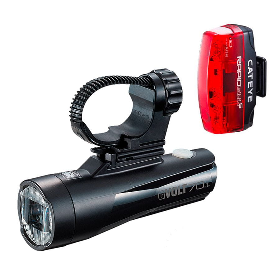 Cateye Gvolt 70.1 LED Bike Light Set with Rear Light Rapid Micro G buy ...