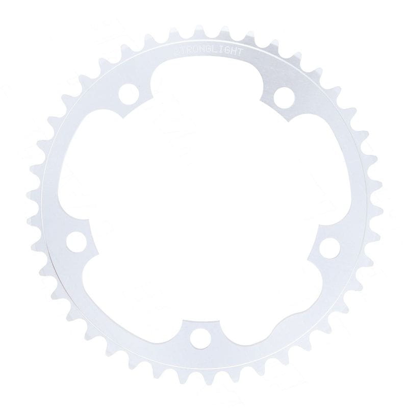Plateau STRONGLIGHT Type 130 S Extérieur 52 Dents 9/10 Pans - Noir - NEUF