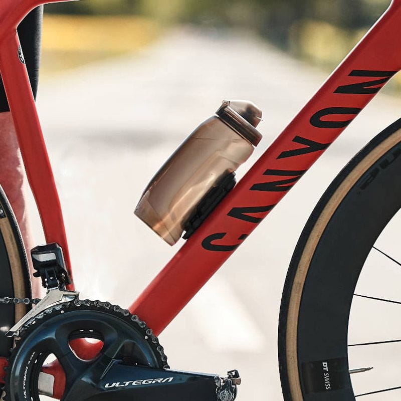 Borraccia Per Bicicletta MonkeyBottle Twist 450 Ml Con Supporto Magnetico - Sistema Attacco/Rilascio Rapido, Antigoccia, Trasparente